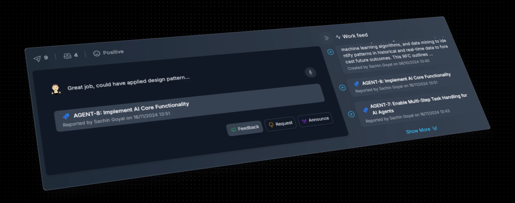Instant, contextual feedback​​